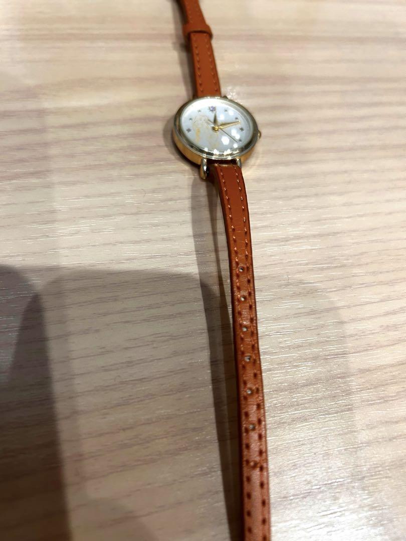 Brown Leather Analog Winding Watch (Disney Rapunzel)