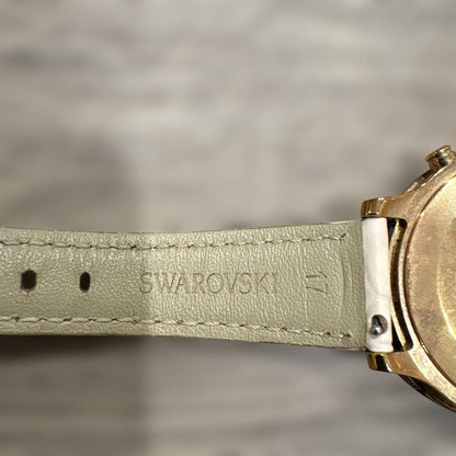 Swarovski Pink White Chronograph Watch