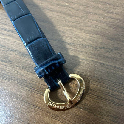 Vivienne Westwood Navy Blue Watch with Saturn Charm