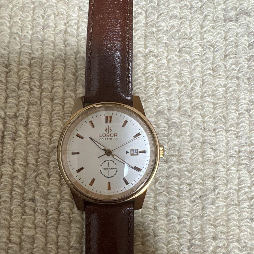 LOBOR COLLECTION Automatic Winding Watch White/Brown