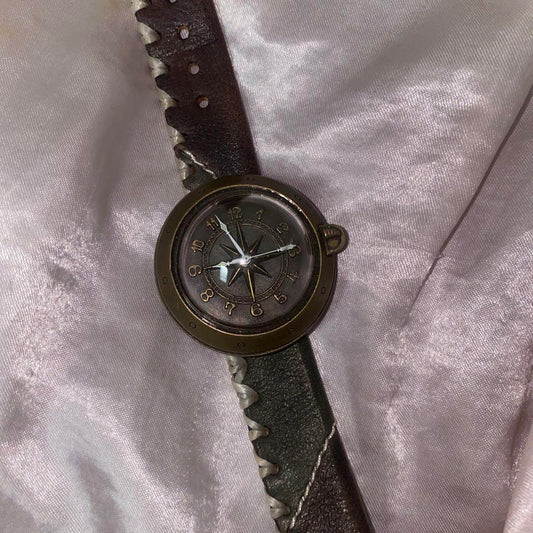 Kuriki-Tei Logpoise One-Piece Nami Wristwatch Compass Design