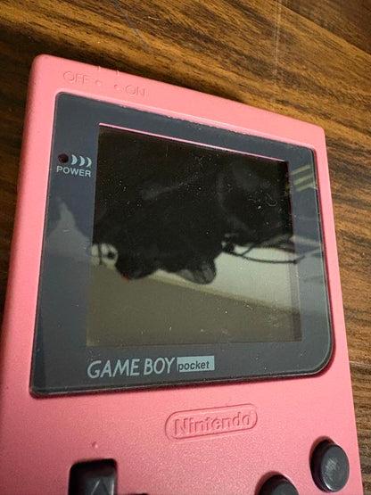 Pink Game Boy Console + Super Mario Land 3