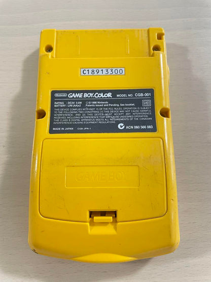 Nintendo Game Boy Color Yellow Body with 11 Games