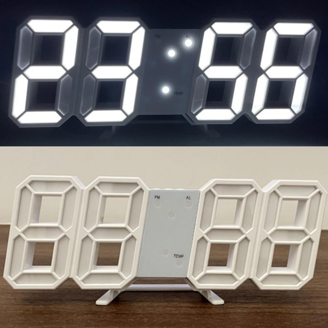 A Timepiece that Prioritizes Readability! Stylish Large Digital Clock (USB Power Supply)