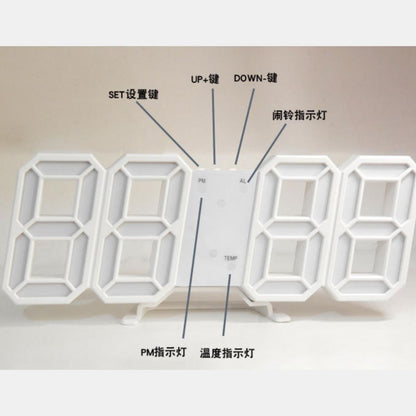 A Timepiece that Prioritizes Readability! Stylish Large Digital Clock (USB Power Supply)