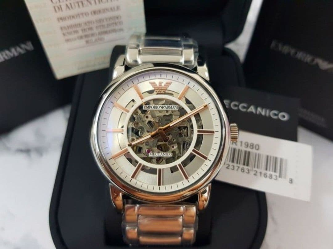 Unused New Item Emporio Armani AR1980 Automatic Winding