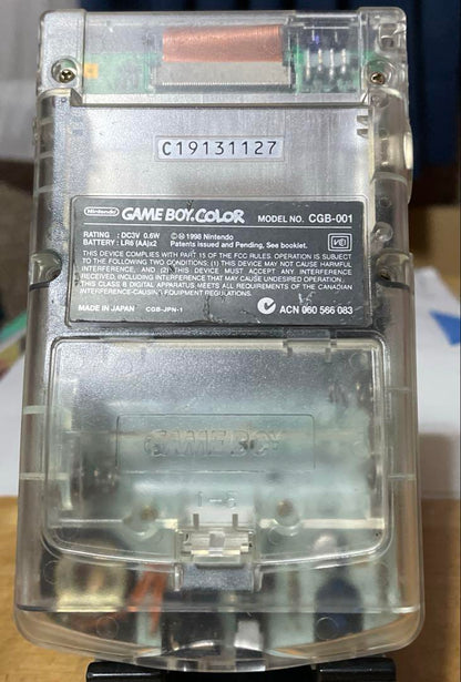 Game Boy Color Clear Body Game Boy Game Boy Color Cartridge