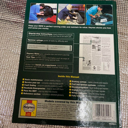 Maintenance Manual for BMW 3 Series