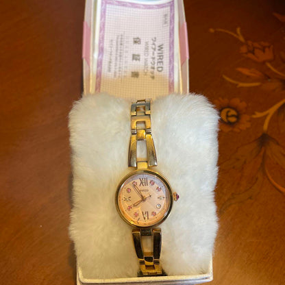 Ladies Watch Seiko WIRED Gold Pink