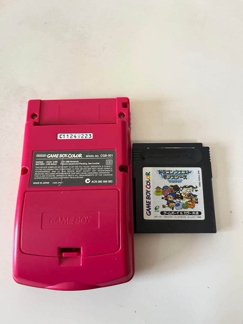 Pink Game Boy Color Console and Cartridge Set