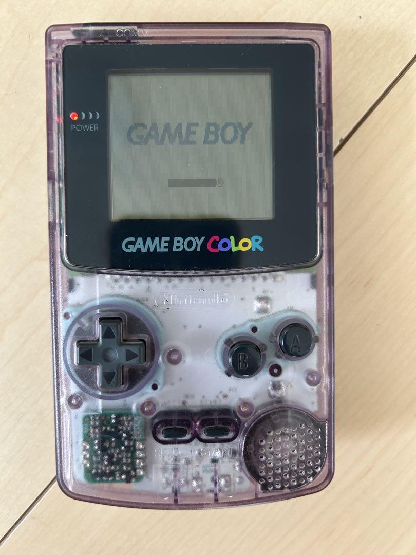 Refurbished Game Boy Color Console in Clear Purple CGB-001
