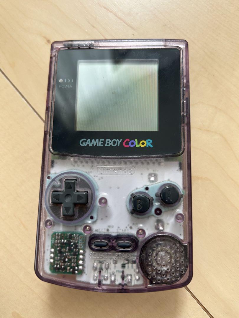 Refurbished Game Boy Color Console in Clear Purple CGB-001