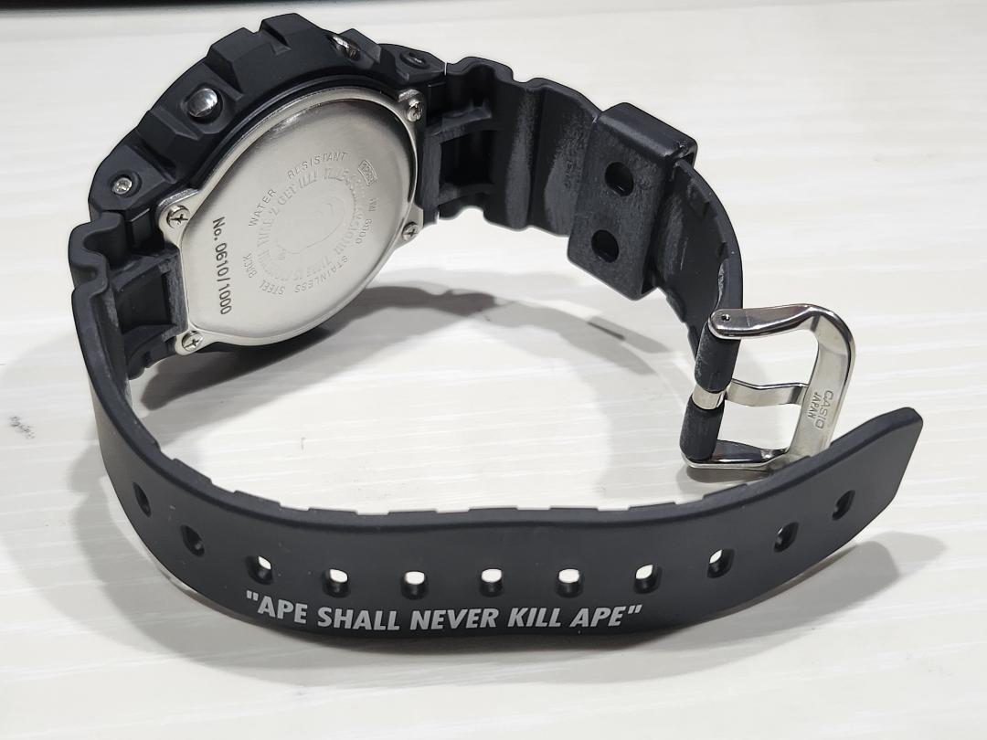 BAPE G-SHOCK Black Limited Edition 1000 Pieces New Unworn Battery Replaced