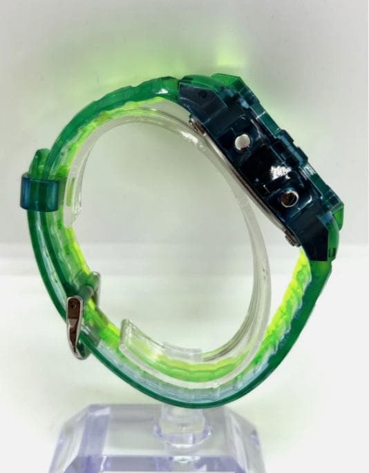 New G-Shock DW5600 Customized with Silicon Rubber Blue Green Color