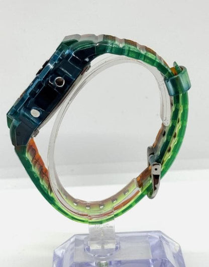 New G-Shock DW5600 Customized with Silicon Rubber Blue Green Color