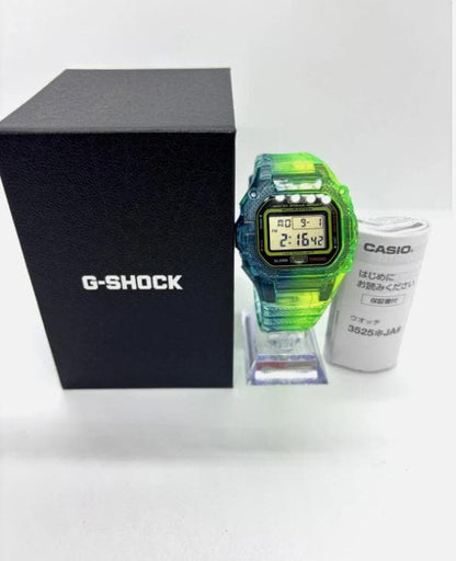 New G-Shock DW5600 Customized with Silicon Rubber Blue Green Color