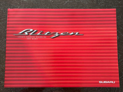 SUBARU B4 BLITZEN 2001 model Catalog
