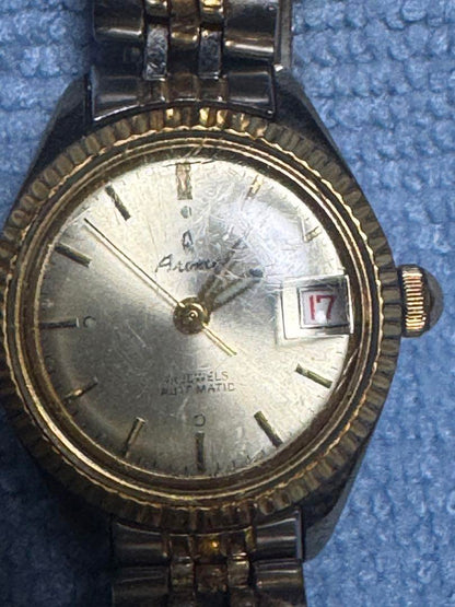 Automatic Wound Watch with Date Display and Aroma Vintage