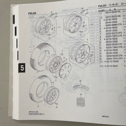 Suzuki MR Wagon MF21S Parts Catalog 2006 Edition