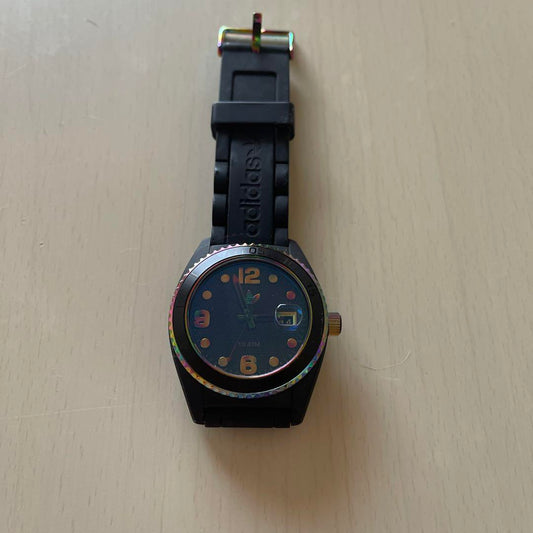 adidas Digital Watch Black & Rainbow Rare