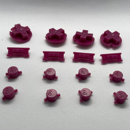 Game Boy Color Button Set (Maroon) 4 Pieces