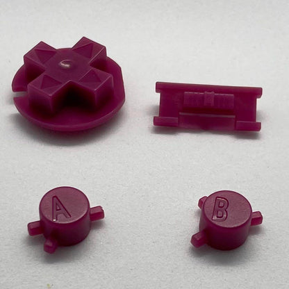 Game Boy Color Button Set (Maroon) 4 Pieces