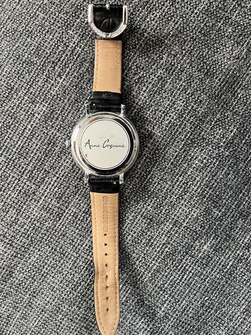 Anne Coquine Floral Pattern Winding Watch