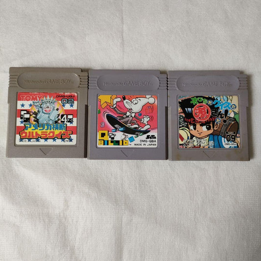 Game Boy Q BILLIO American Road Trip Wood Hammer Quiz Source-san Set