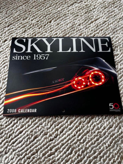 Nissan Skyline 50th Anniversary 2008 Calendar Non-Sale Item