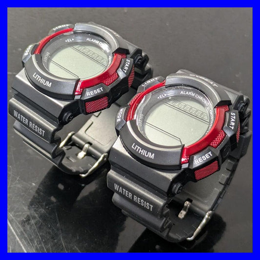 "J-Axis Watch Red Pressure Waterproof EL Light CYBEAT 2 Set"