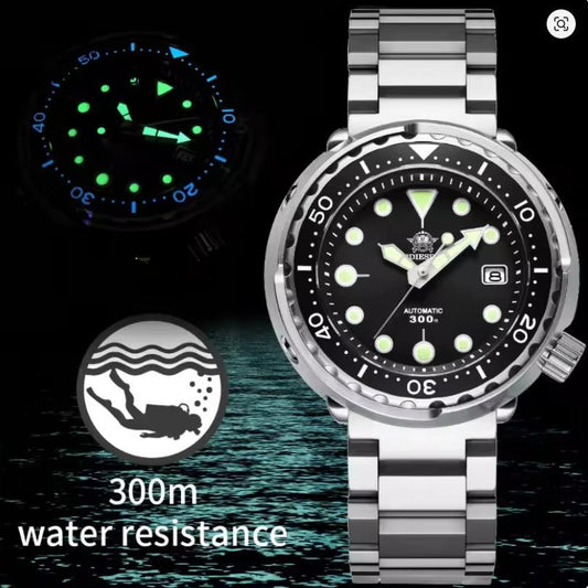 Tuna Can ADDIESDIVE Automatic NH35 300M Water-Resistant Sapphire Glass