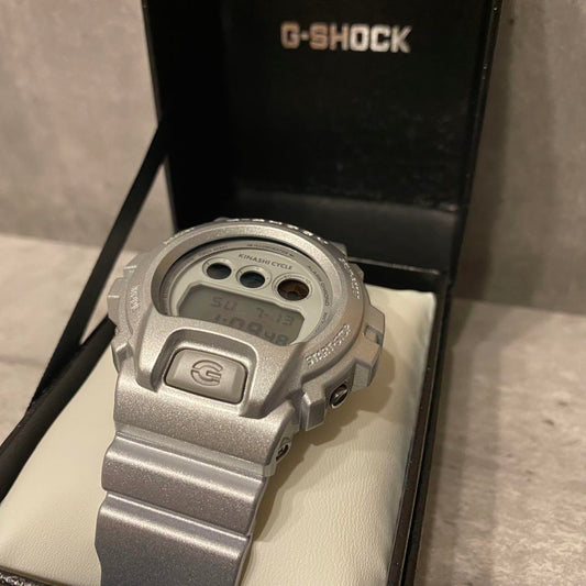 [Kinashi Cycle G-SHOCK] Sold Out Collaboration Silver Watch