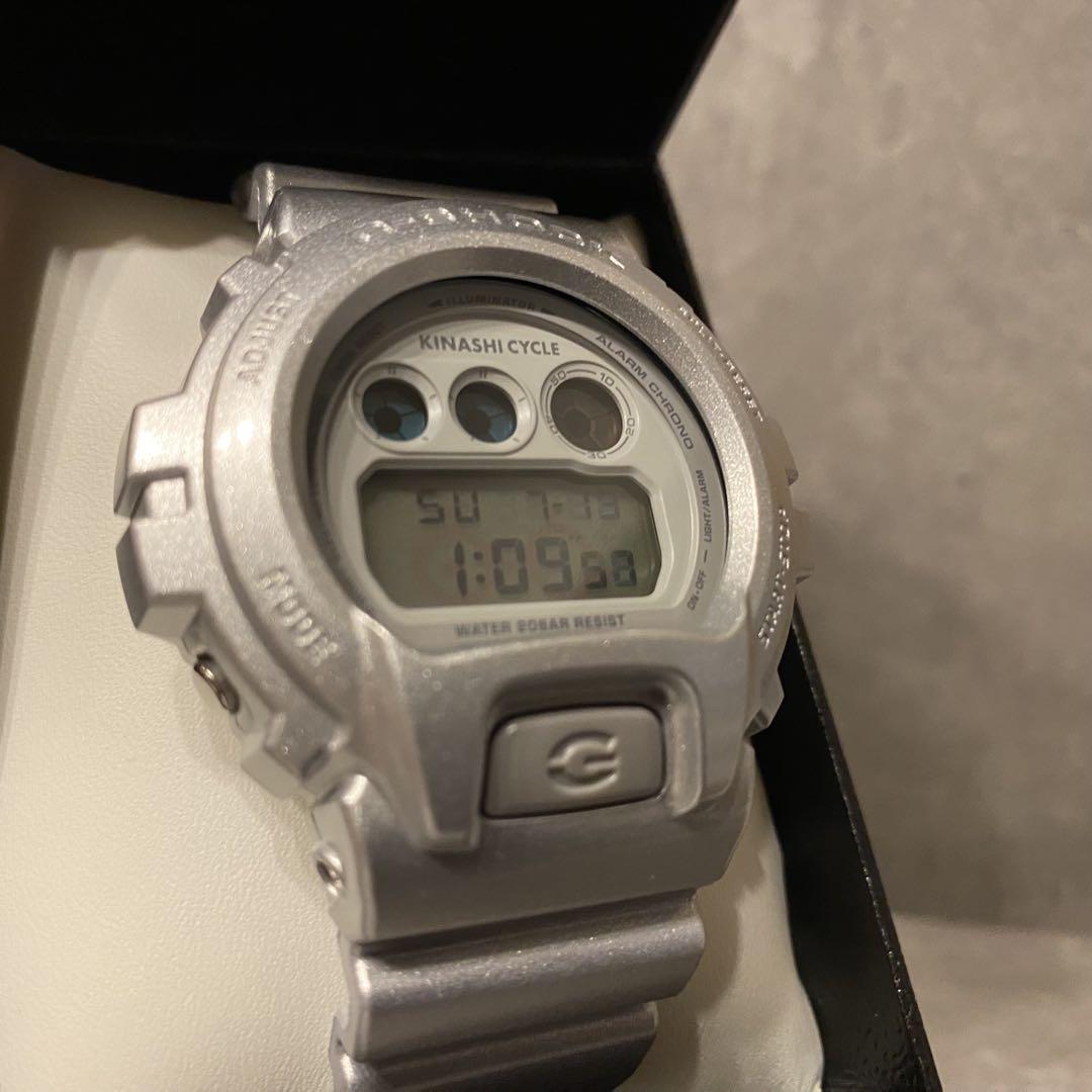 [Kinashi Cycle G-SHOCK] Sold Out Collaboration Silver Watch
