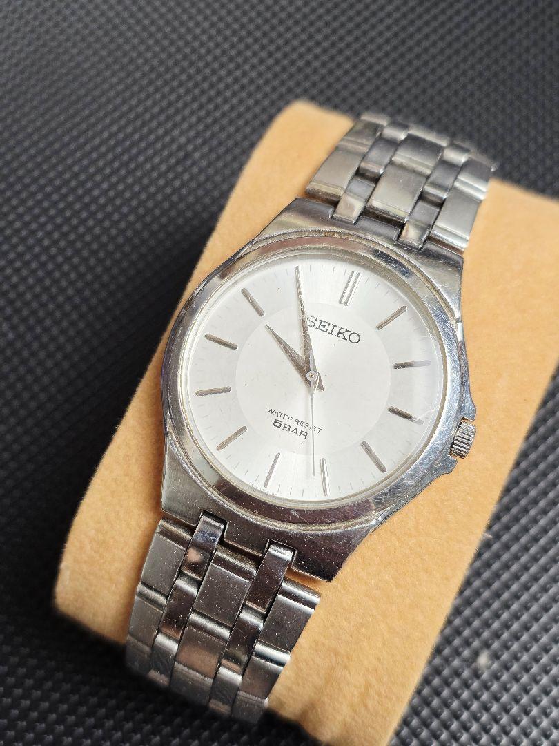 TM096 SEIKO Silver Quartz Watch 5BAR Water Resistant