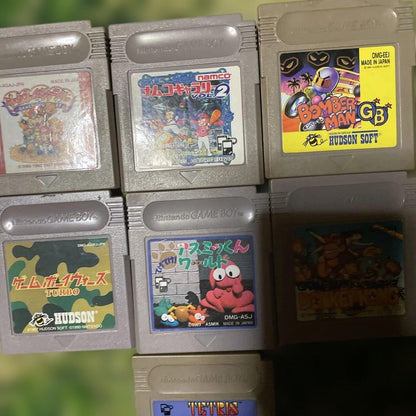 Original Game Boy and Magnifying Glass and Charger and 7 Games Bundle