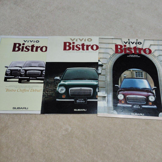 SUBARU VIVIO Bistro Catalog and Specification Set 3 Volumes