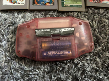 Game Boy Advance Clear Pink Set