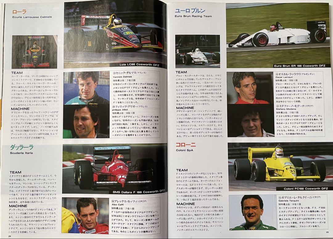 1988 F1 Japanese Grand Prix Viewing Guide Book