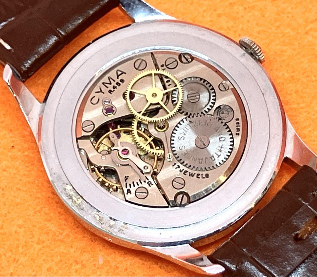 Old CYMA Winding Watch Seamflex Operational Product 1950s
