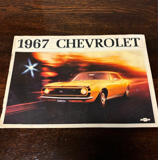 1967 Chevrolet Camaro Catalog Official Dealer Rare