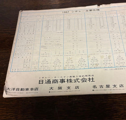 1967 Chevrolet Camaro Catalog Official Dealer Rare