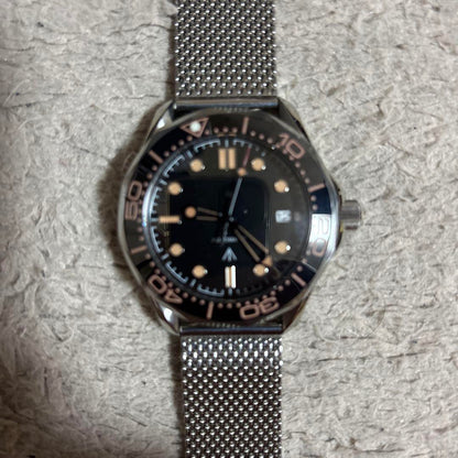 Vintage NH35 Automatic Winding Watch Divers Edition No Logo MOD Homage