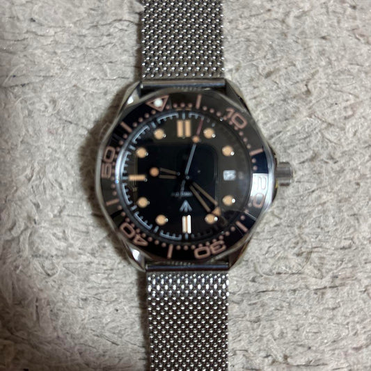 Vintage NH35 Automatic Winding Watch Divers Edition No Logo MOD Homage