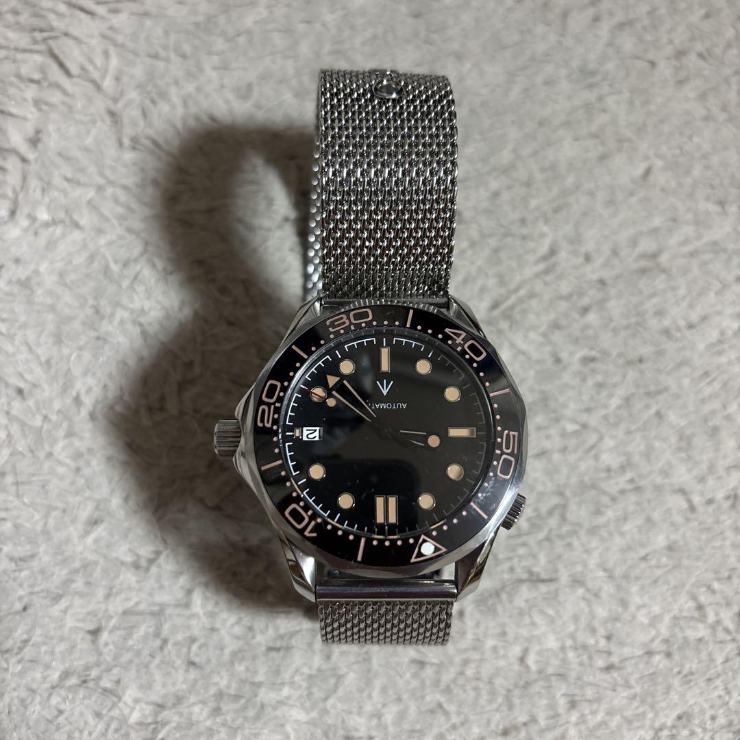 Vintage NH35 Automatic Winding Watch Divers Edition No Logo MOD Homage