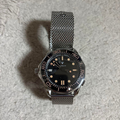 Vintage NH35 Automatic Winding Watch Divers Edition No Logo MOD Homage