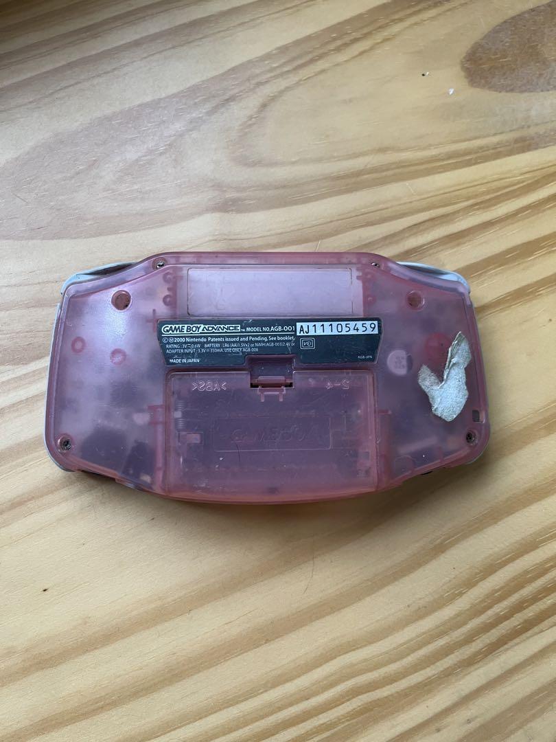Game Boy Advance Clear Pink