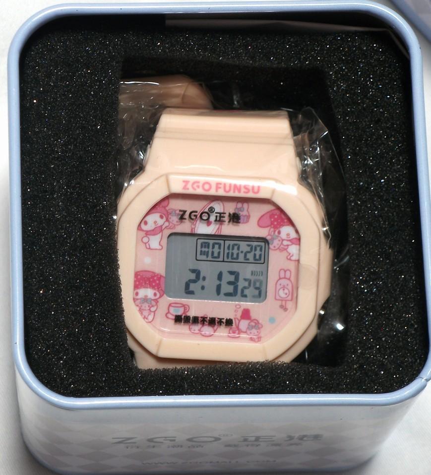 My Melody Pink Digital Watch Made in Overseas Sanrio Official Product