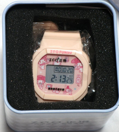 My Melody Pink Digital Watch Made in Overseas Sanrio Official Product