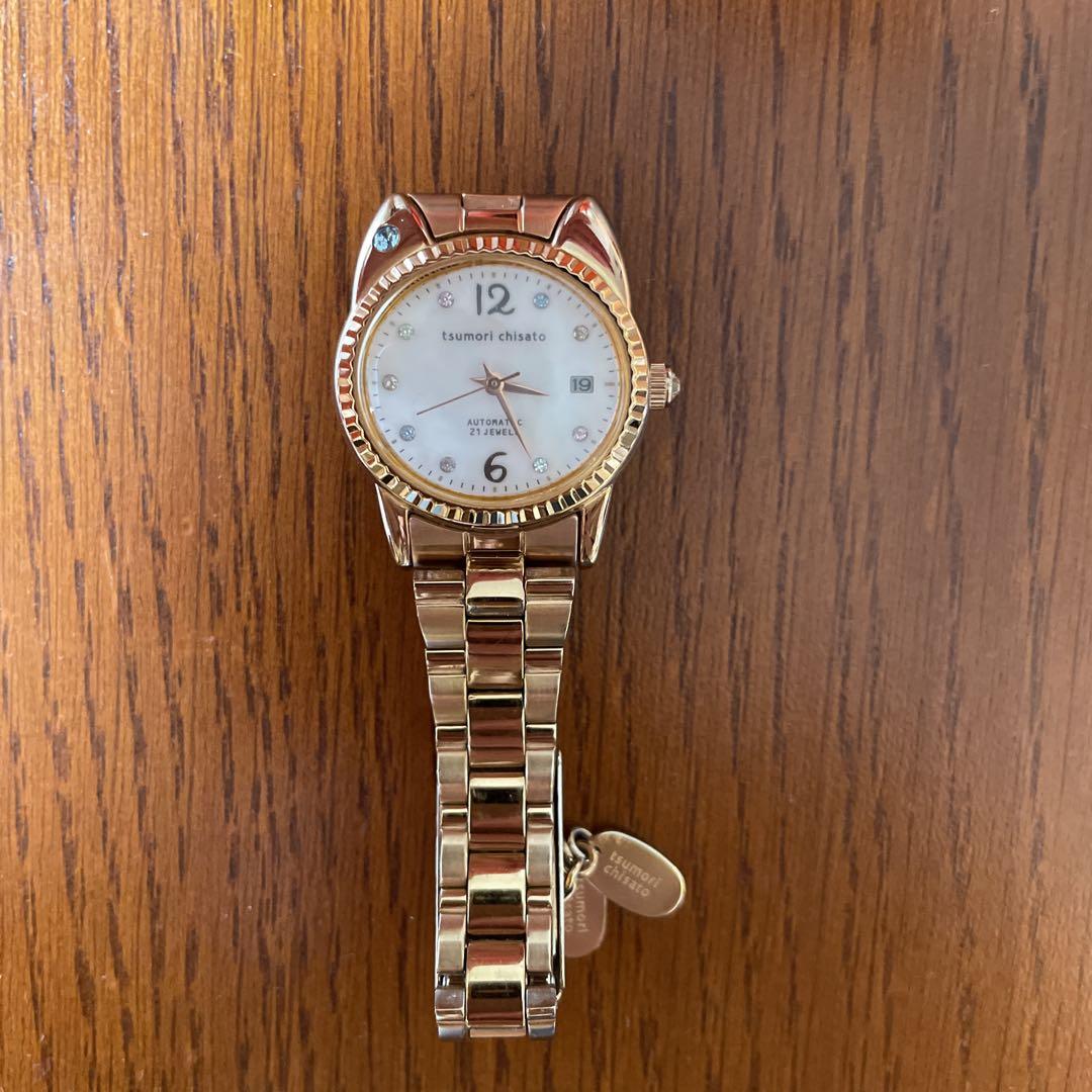 Tsumori Chisato Automatic Winding Watch Komanekeko Gold