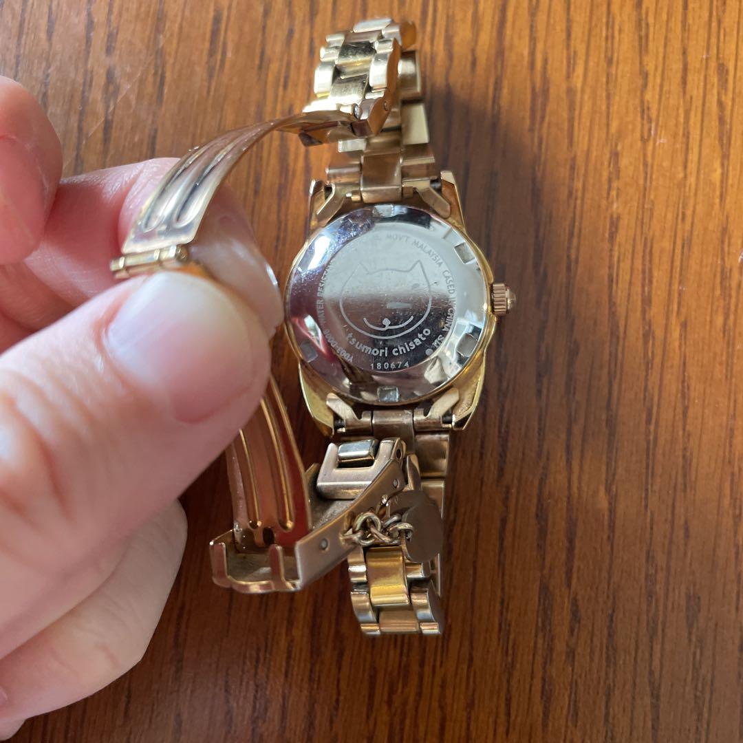 Tsumori Chisato Automatic Winding Watch Komanekeko Gold